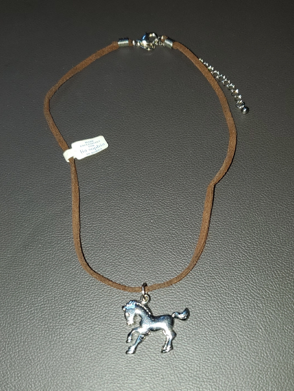 Lia Sophia Horse Pendant Necklace Retired